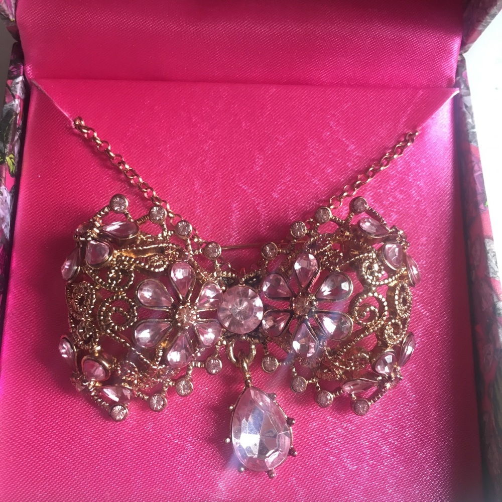 Brand New Betsey Johnson Brooch/ Necklace